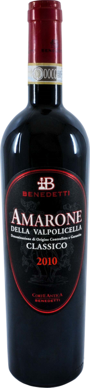 Flasche Amarone della Valpolicella DOC Black Label von Benedetti