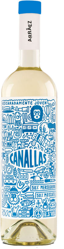Bottiglia di Canallas Blanco D.O. di Bodegas Antonio Arráez