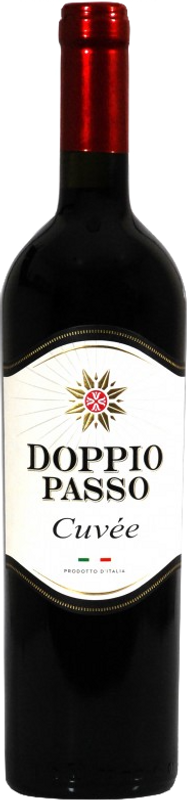 Flasche Cuvée Rosso Salento IGT von Doppio Passo