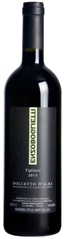 Bouteille de Dolcetto d'Alba Tiglineri DOC de Boglietti Enzo