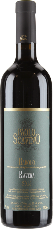 Bottle of Barolo Ravera from Scavino Paolo