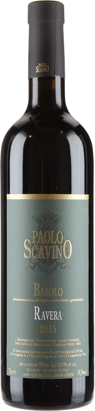 Bouteille de Barolo Ravera de Scavino Paolo