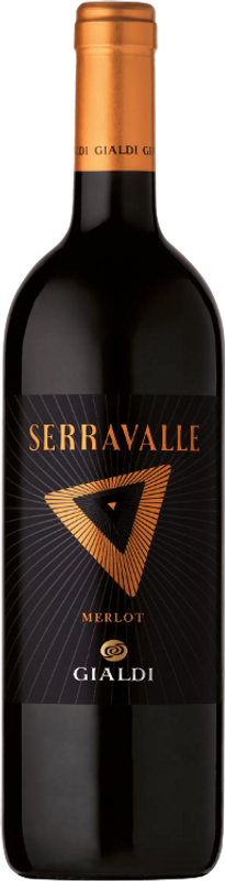 Flasche Serravalle Merlot Ticino DOC von Gialdi Vini - Linie Gialdi