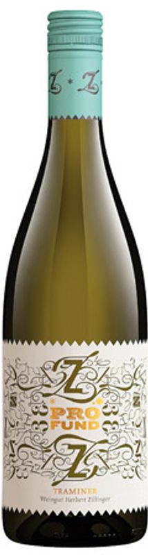 Bottle of Profund Gewurztraminer from Herbert Zillinger