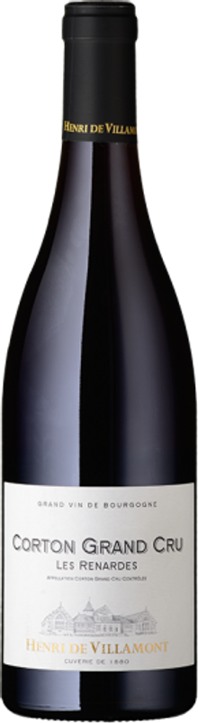 Bottiglia di Corton Grand Cru Les Renardes di Henri Villamont
