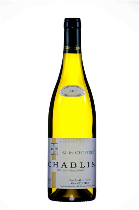 Bottle of Chablis AC from Domaine Alain Geoffroy