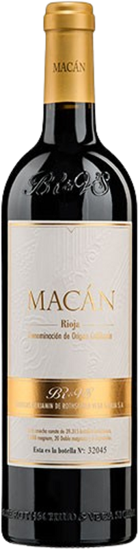 Bottle of Macan Rioja DOCa from Macán Bodegas BR & VS