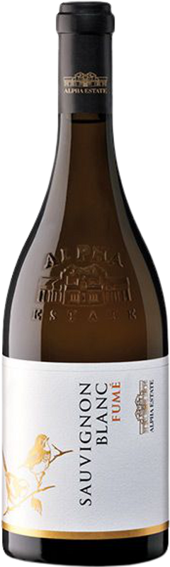 Bouteille de Sauvignon Blanc Fume Single Block ''Kaliva'' Protected Geographical Indication Florina de Alpha Estate