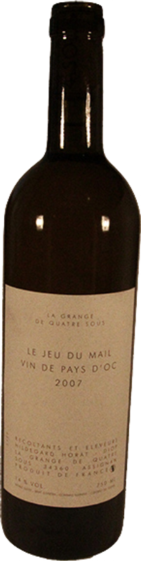 Bottle of Chardonnay VDP d'Oc from Grange de Quatre Sous