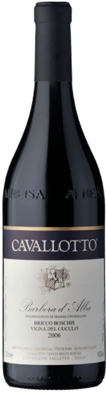 Bottle of BARBERA d'Alba DOC vigna del CUCULO from Cavallotto B. Boschis