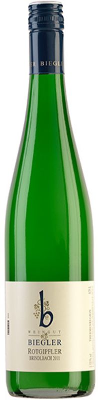 Flasche Rotgipfler Brindlbach von Weingut Biegler