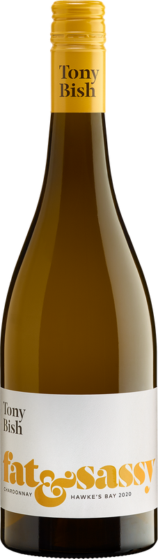 Bottle of Fat & Sassy Chardonnay from Tony Bish