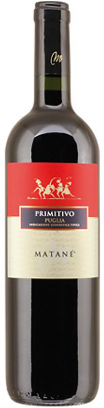 Bottle of Primitivo Puglia IGT from Matané