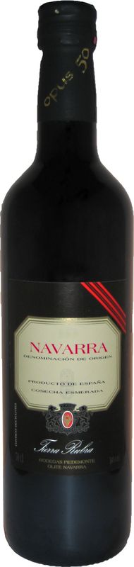 Bottiglia di 3-Bandes Tierra Rubra Navarra DO di Bodegas Piedemonte