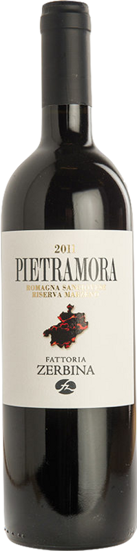 Flasche Pietramora Romagna Sangiovese Riserva Marzeno DOC von Fattoria Zerbina