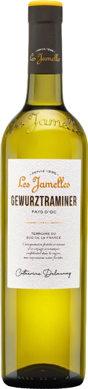 Bottiglia di Gewurztraminer Pays d'Oc IGP Les Jamelles di Les Jamelles