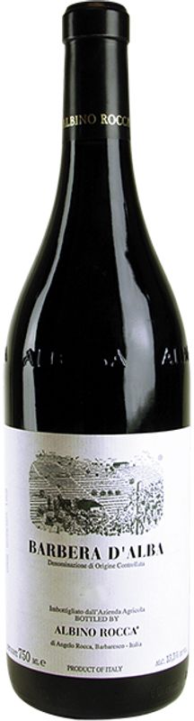 Bottle of Barbera d'Alba DOC from Albino Rocca