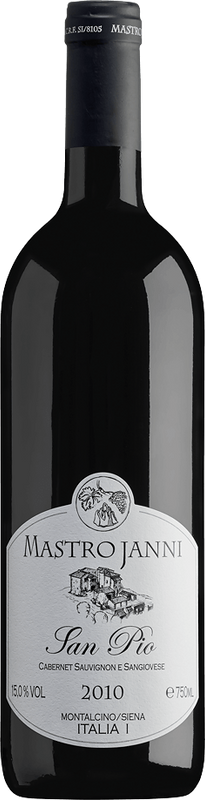 Bottle of San Pio Rosso IGT from Mastrojanni