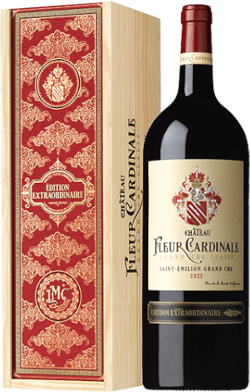 Bottiglia di Fleur Cardinale Edition Extra Saint-Emilion Grand Cru di Chateau Fleur Cardinale