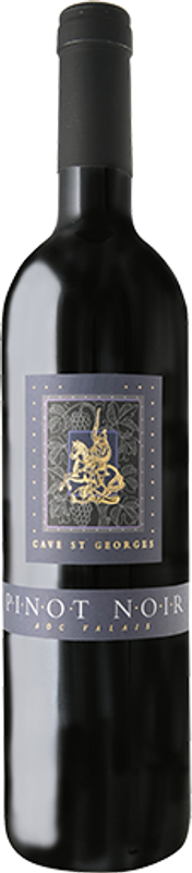 Bottle of Pinot Noir du Valais AOC Cave St Georges from Clavien