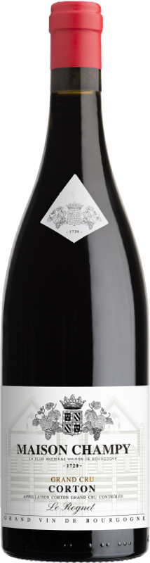 Bouteille de Corton Rognet Grand Cru Bio Pinot Noir AOC de Champy