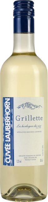 Image of Grillette Domaine De Cressier Cuvee Lauberhorn Blanche Neuchatel AOC - 50cl - Neuenburg, Schweiz bei Flaschenpost.ch
