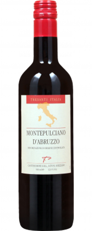 Bottiglia di Tre Santi Montepulciano d'Abruzzo DOC di Barisi