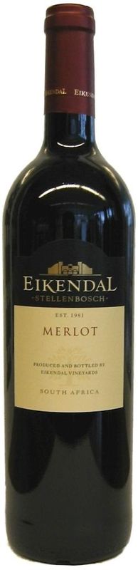Bottle of Merlot from Eikendal