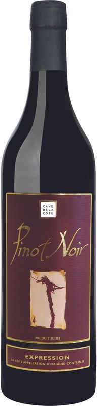 Bottle of Pinot Noir from Cave de la Côte