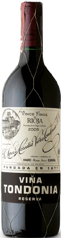 Bottle of Vina Tondonia Tinto Reserva from Lopez de Heredia