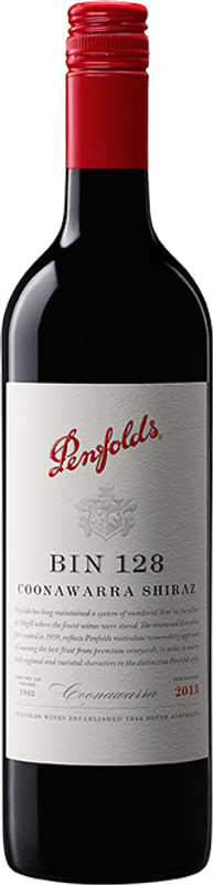 Bottiglia di Bin 128 Shiraz Coonawarra di Penfolds