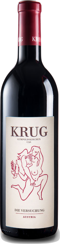Bouteille de Die Versuchung Rot Cuvée de Weingut Krug
