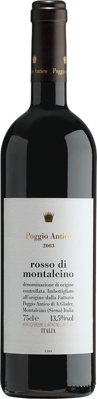 Bottiglia di Rosso di Montalcino DOC di Poggio Antico