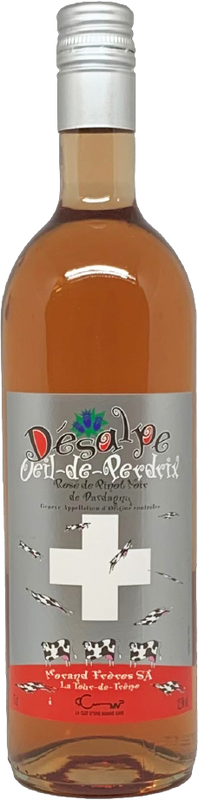 Bottiglia di Œil-de-Perdrix La Désalpe Rosé de Pinot de Dardagny AOC di Morand Frères