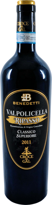 Bottiglia di Ripasso della Valpolicella DOC Croce del Gal Black di Benedetti