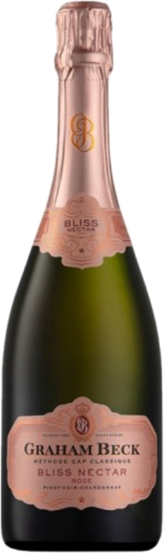 Bottiglia di Bliss Nectar MCC Demi Sec Rosé di Graham Beck
