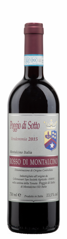 Flasche Rosso di Montalcino DOC von Poggio di Sotto