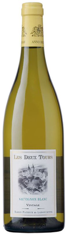 Flasche Sauvignon Blanc Les deux Tours "Touraine" AC von Baron Patrick de Ladoucette