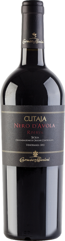 Flasche Cutaja Nero d'Avola Riserva Sicilia DOC von Caruso e Minini