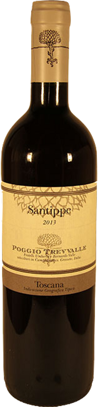 Bouteille de Santippe IGT Toscana rosso de Poggio Trevvalle