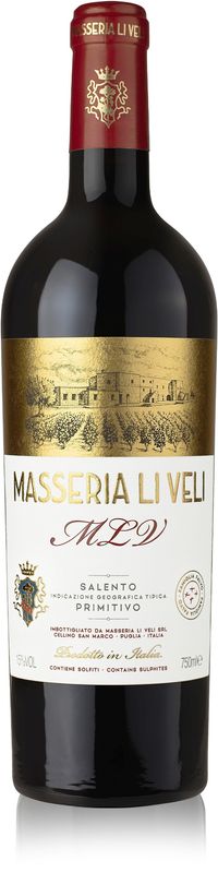 Bottle of Primitivo Salento Masseria IGT from Li Veli