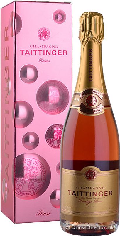 Flasche Champagne Rose Taittinger Brut Prestige Rose von Taittinger