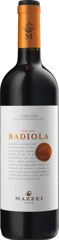 Flasche Poggio alla Badiola IGT Rosso Toscana Mazzei von Marchesi Mazzei