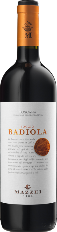 Bouteille de Poggio alla Badiola IGT Rosso Toscana Mazzei de Marchesi Mazzei