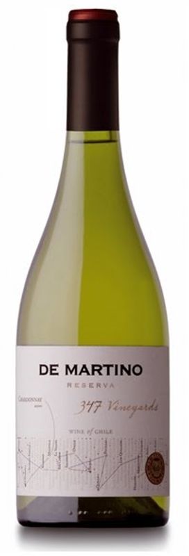 Bottiglia di Chardonnay Reserva 347 Vineyards di De Martino