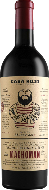 Bottiglia di Macho Man Monastrell Jumilla DO di Casa Rojo