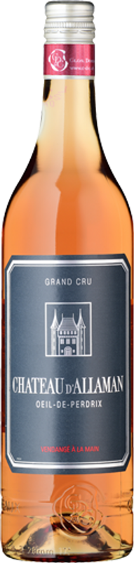 Bouteille de Rosé Grand Cru AOC La Côte de Château d'Allaman