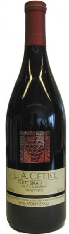 Bottiglia di Petite Syrah Baja California di Vinicola L.A. Cetto