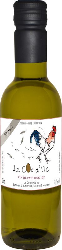 Bouteille de Le Coq d'Oc Blanc Pays d'Oc IGP de Le Coq d'Oc