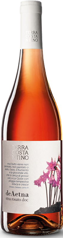 Bottle of De Aetna etna rosato DOC from Terra Costantino